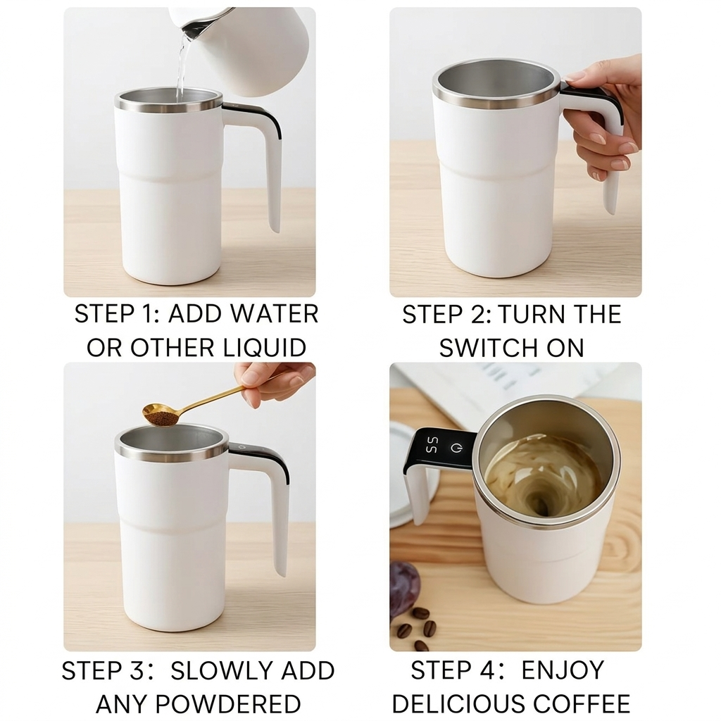 Vortex Self-Stirring Flask